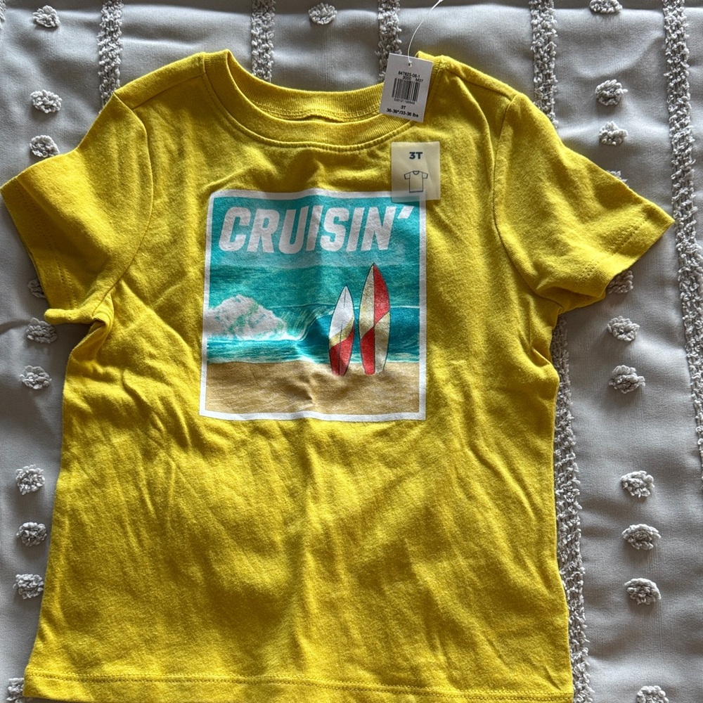 Old Navy Yellow 'Cruisin' Kids Tee